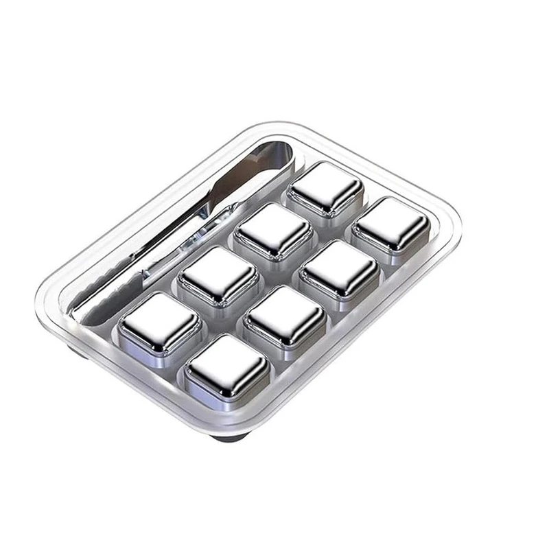 قالب یخ استیل 8 عددی به همراه چنگک