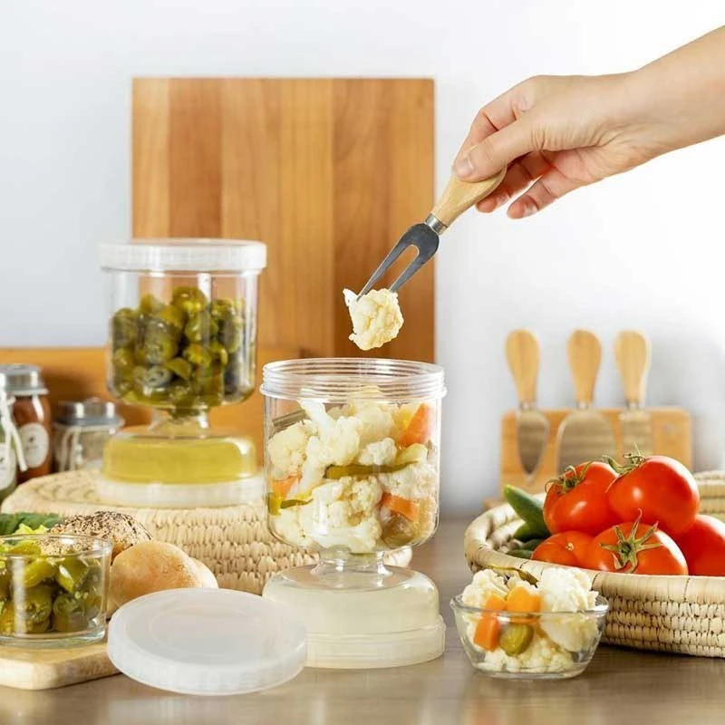 ظرف نگهدارنده خیارشور و ترشی مدل ساعت شنی - Image 5