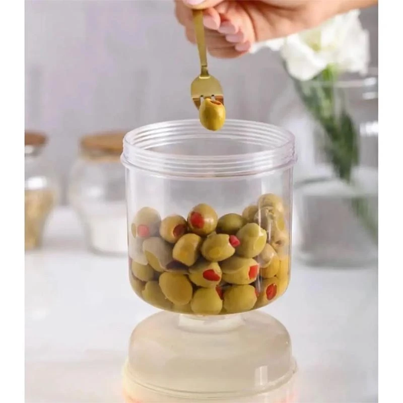 ظرف نگهدارنده خیارشور و ترشی مدل ساعت شنی - Image 2