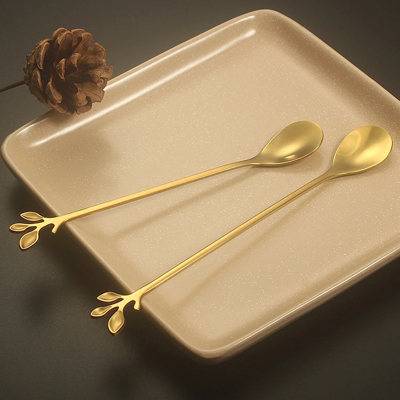 قاشق شربت خوری مدل برگ 6 عددی - Image 6