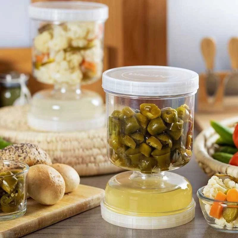 ظرف نگهدارنده خیارشور و ترشی مدل ساعت شنی - Image 8